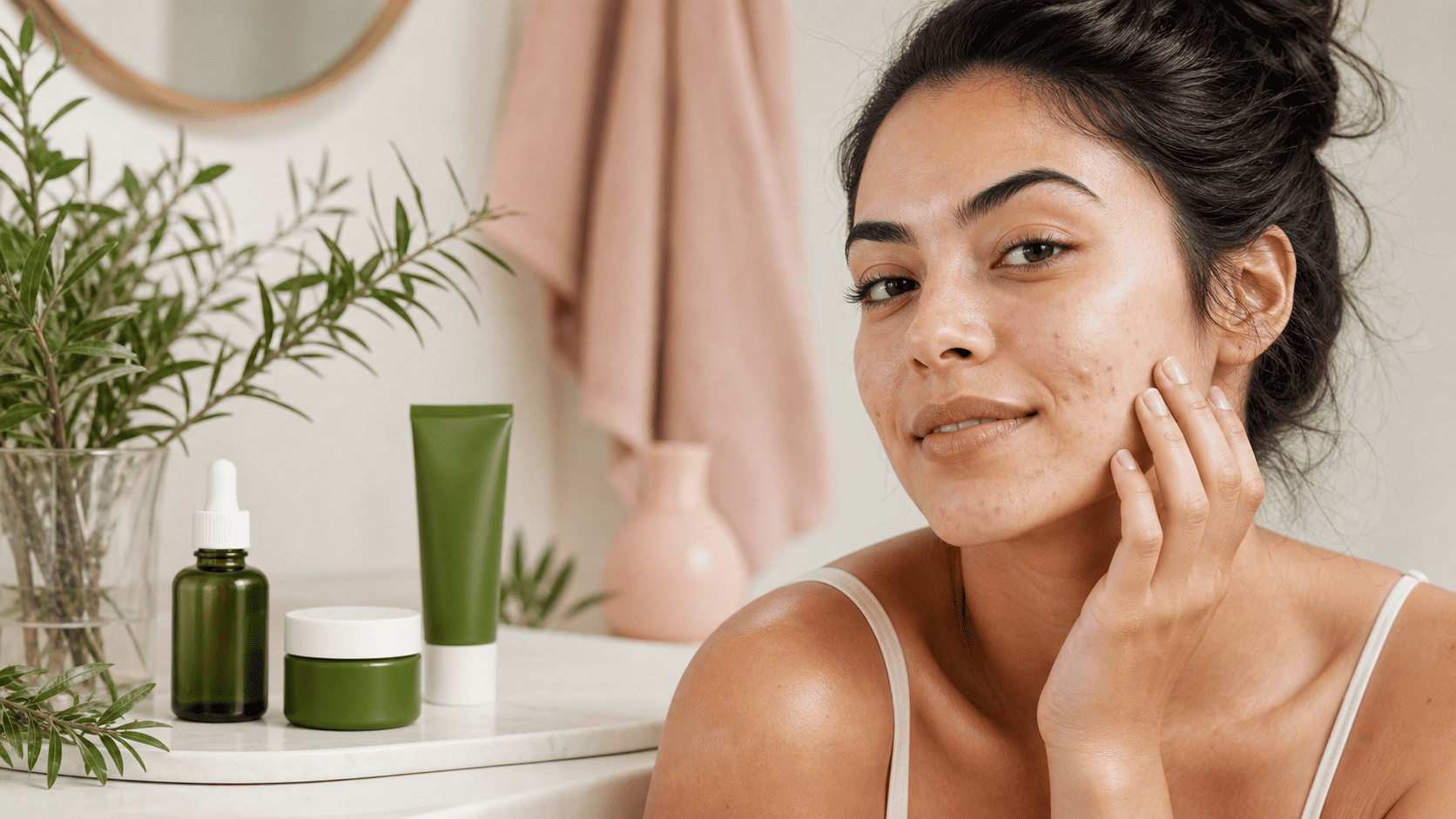 Rutina para piel grasa y con tendencia al acné con árbol de té